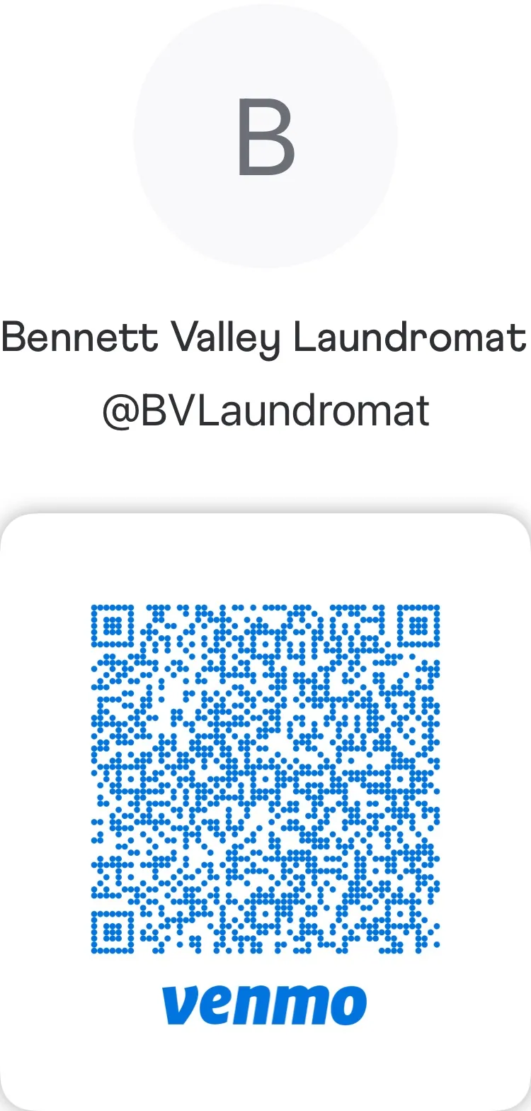 Código QR de Venmo de Bennett Valley Laundromat: BVLaundromat